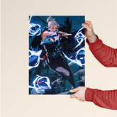 Jett – Valorant Duelist Icon Poster